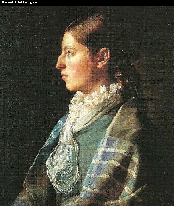 Michael Ancher portraet af anna brondum